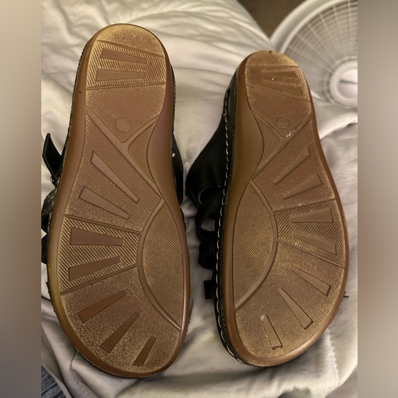 Black mule sandals size 8 - Picture 2 of 2
